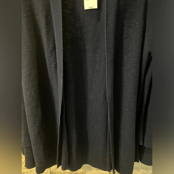 J Crew Medium oversized navy cardigan NWT - Picture 5 of 9